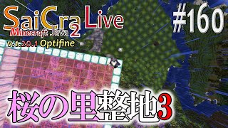 【SaiCra】Minecraft Java 2 Live 160 桜の里整地3 [upl. by Quick]