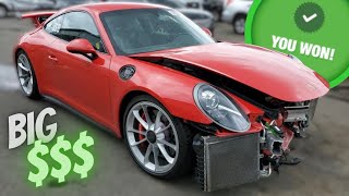 Buying A Totaled Porsche GT3 From Copart Salvage Auction [upl. by Standford656]