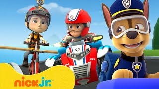 PAW Patrol Bike Rescues and Adventures 🚲 10 Minutes  Nick Jr [upl. by Ahsilrac]