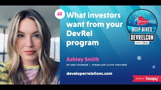 What your investors want from your DevRel program [upl. by Sedberry591]