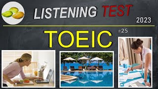 TOEIC Listening Test 25 TOEIC Asia set Korea examination 2023 [upl. by Saundra407]