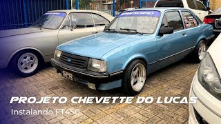 Projeto Chevette Lucas  Instalando FT450 [upl. by Leahcimrej]