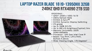 Laptop Razer Blade 18 i913950HX 32GB 240Hz QHD RTX4090 2TB SSD [upl. by Anitsirhc]