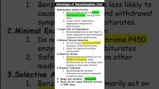 Advantages of Benzodiazepines over Barbiturates Quick Review  Pharmacology  MBBS  RGUHS [upl. by Laurena549]