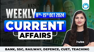 8 15 Oct 2024 Weekly Current Affairs MCQs  Current Affairs 2024  Banking Current Affairs [upl. by Filipe111]