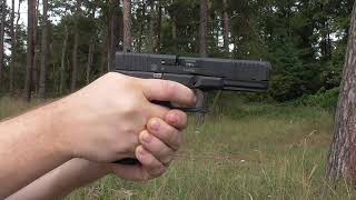 Umarex Glock 17 gen5 9 mm PAK shooting amp slow motion [upl. by Llerrod730]