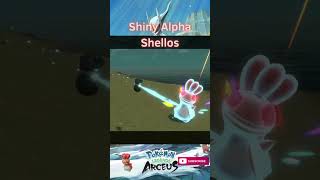 SHINY ALPHA SHELLOS shorts shinypokemonhunter pokemonlegendsarceus shinypokemon pokemon [upl. by Elfstan]