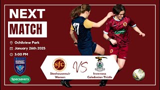 Stenhousemuir Women v Inverness Caledonian Thistle  SWF Championship [upl. by Noiroc]