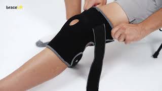 BraceUP Knee Brace with Side Stabilizers amp Patella Gel Pads [upl. by Anneirda]