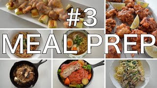 ★Japanese MEAL PREP 3★ Hamburger steak Karaage YakitoriRamen and more EP143 [upl. by Maressa949]