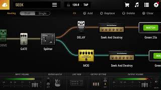 Metallica SEEK amp DESTROY guitar tone demo using Bias FX 2 mobile work in progress [upl. by Leone656]