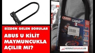 Sorularınızı cevaplıyorum ABUS U Kilit Maymuncukla açılır mı [upl. by Ailehc]