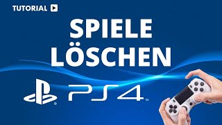 Wie kann man Spiele auf der PS4 löschen [upl. by Irbmac]