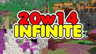 Exploring 10 RANDOM Dimensions in Minecraft 20w14 Infinite Snapshot [upl. by Aieka]