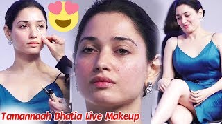 Tamannaah Bhatia Live Makeup By American Professional Makeup Artist Bobbi Brown  DC [upl. by Leopoldeen]