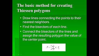 الهيدرولوجي  شرح The Thiessen Method و The Arithmetic mean [upl. by Eelanaj446]