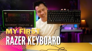 MY FIRST Razer Keyboard  BlackWidow V3 Tenkeyless first impression [upl. by Marelya]