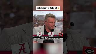 Pat McAfee picks Alabama 105 amp hypes up the crowd 👀 shorts [upl. by Ahcropal]