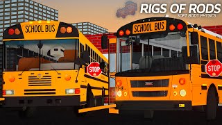 FLYING School Buses AND MORE  Rigs of Rods [upl. by Keldon982]