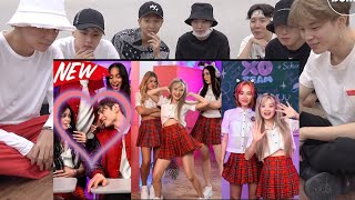 BTS REACTION XO Team xoteam Tik Tok new [upl. by Akcire]