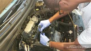 2006 KIA Rio LX with over 464000 miles removing spark plugs [upl. by Onaicram163]