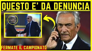 SCANDALOSO QUELLO CHE SONO RIUSCITI A FARE INTER E FIGC FERMATE IL CAMPIONATO [upl. by Tita]