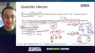 Questões Informática Idecan  Concurso Adagri CE  Professor Danilo Vilanova opior adagri [upl. by Pollux]