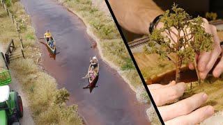 Realistic Scenery Volume 3  Modelling A River  Model Railroad [upl. by Noivert]