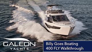 Spacious Galeon 400 Fly Ft Lauderdale Boat Show 2023 for Silver Seas Yachts Seattle [upl. by Aizitel]