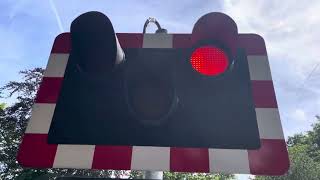 Upgrade Rusham Level Crossing Surrey Friday 11082023 [upl. by Annaoi463]