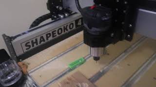 First cut results with Shapeoko 4 CNC [upl. by Tanah]