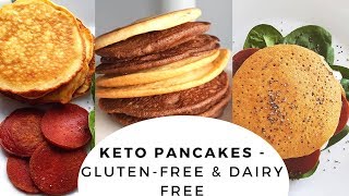 KETO ALMOND FLOUR PANCAKES  Gluten free and Dairy free  Naz Ahmed [upl. by Anatola929]