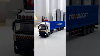 124 Scale Transport Truck Model 🚛 Realistic Miniature Container Carrier ScaleModel MiniTruck [upl. by Carlyle]