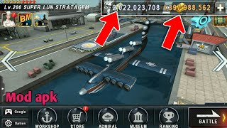 Tutorial warship battle apk v383 latest version Get money Get all ships [upl. by Bywoods]