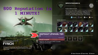 PATCHED Destiny 2  800 Fynch Reputation in 1 MINUTE  NEW Updated FAST Farm 4 Methods [upl. by Cohbath959]