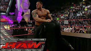 Triple H Kurt Angle Batista amp Shawn Michaels Segment Pt2 Brawl Occurs RAW Jun 132005 [upl. by Berty548]