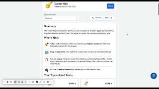 Career Key Assessment Naviance [upl. by Lynch]