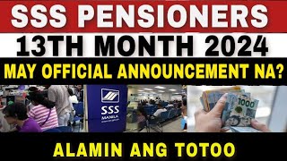 ✅SSS Pensioners 2024 13th Month May Official Announcement na ba ang SSSAlamin [upl. by Atirehs]