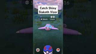 Catch Shiny Slakoth Visor  Pokemon GO Indonesia pokemon pokemongo shinypokemons [upl. by Yltsew]