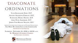 Diaconate Ordinations 2024  Western Dominican Province [upl. by Atnahc]