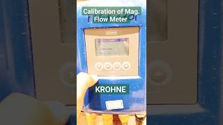 Calibration of Magnetic Flow Meter  KROHNE OPTIFLUX400F  IFC100W Convertor InstrumentAcademy [upl. by Darci295]