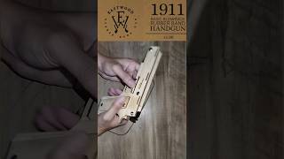 ‎eastwoodgun6264 Rubber Band Gun  木製ゴム銃 M1911 簡単DIY DIY ゴム銃 m1911 木工 クラフト rubberbandgun [upl. by Garik788]