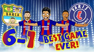 BARCA 61 PSG THE BEST COMEBACK EVER 442oons Parody [upl. by Bikales]