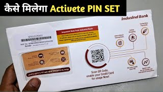 indusind Rupay Credit Unboxing Activete PIN Generation  indusind bank rupay credit card [upl. by Llerrah859]