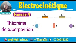 Théorème de superposition exercice 9 [upl. by Aehr]