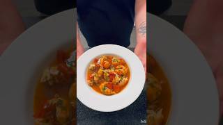 Langoustine with garlic and tomatoes tastyfood cooking food chef foodie delicious easy [upl. by Aicirtap520]