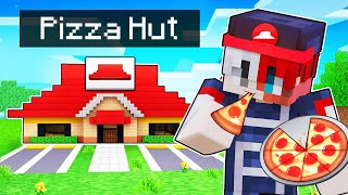 Opening Our PIZZA HUT Restaurant In Minecraft [upl. by Finnegan475]