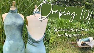 Draping for Beginners  Lightweight Fabrics  Draping 101 [upl. by Otero106]