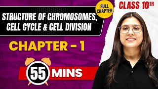 STRUCTURE OF CHROMOSOMES  CELL CYCLE amp CELL DIVISION in 55 Mins  Complete Chapter  Class 10 ICSE [upl. by Dahle280]