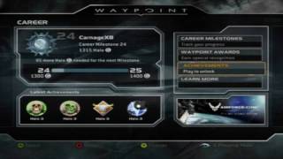 Halo WayPoint  Walkthrough Halo Avatar Awards More  Halo Command Station [upl. by Ahsai864]